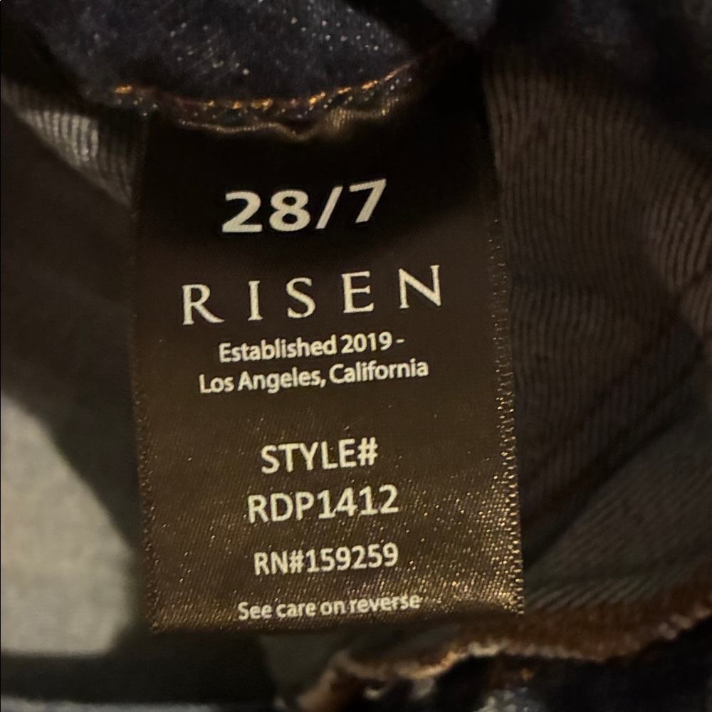 Stylish Risen Button Fly Blue Distressed Women Je… - image 6